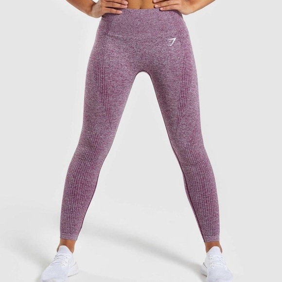 Gymshark seamless purple athletic leggings - Picture 1 of 4